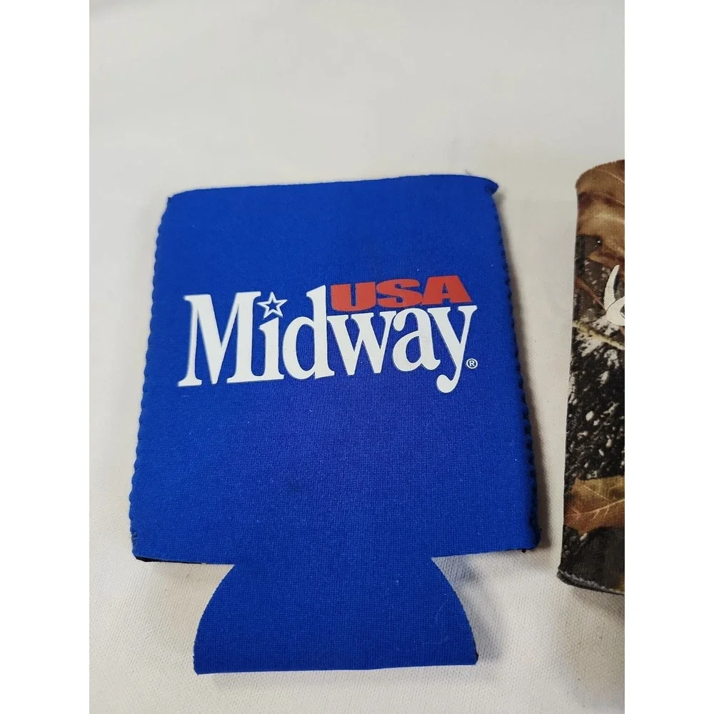 Lot Of Three Koozies Midway‎ USA Gun Broker Grice Gun Shop Camouflage